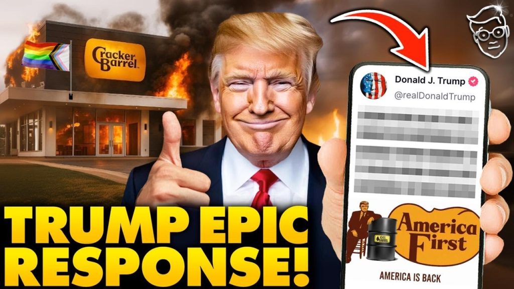Trump Breaks Silence After Forcing Cracker Barrel to CHANGE Logo, Breaks Internet with EPIC MEME
