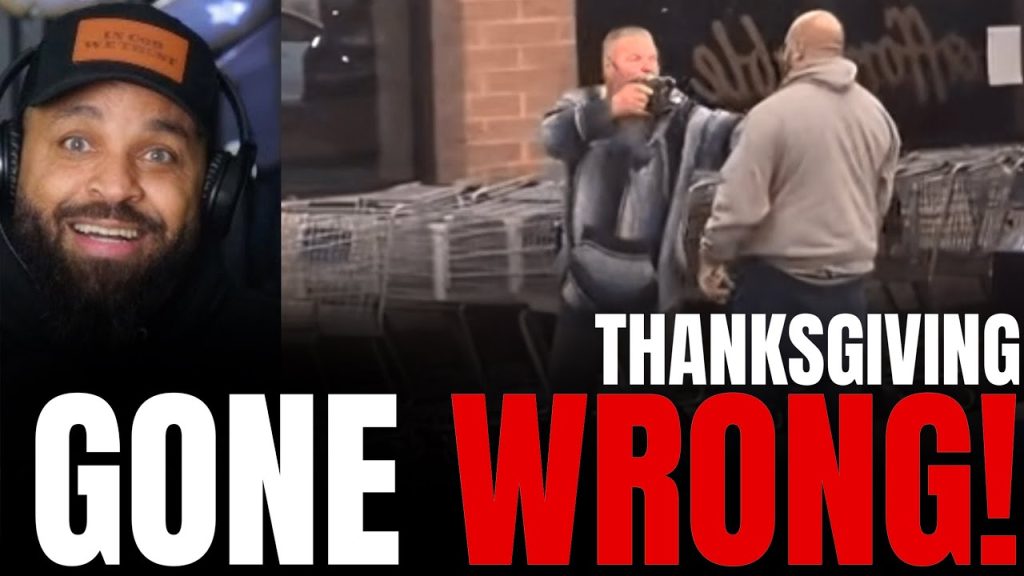 Man PULLS Gun after FIST FIGHT over Turkey prices SHOTS FIRED!