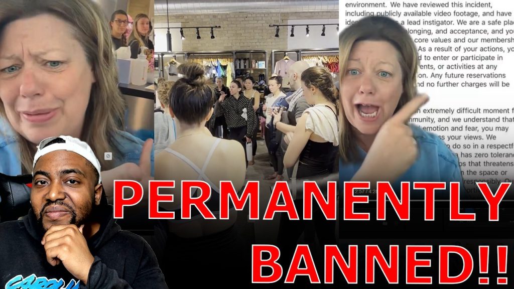 Unhinged Liberal White Woman MELTS DOWN After PERMANENT Ban From CorePower Yoga For ICE Protest!
