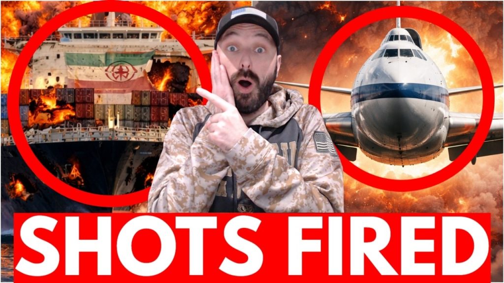 BREAKING: U.S. Navy BOMBS Iranian Ship – Doomsday Plane AIRBORNE