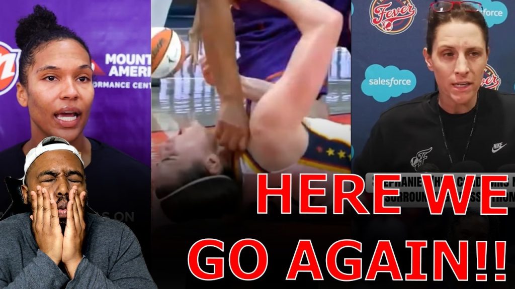 WOKE Black WNBA Player LASHES OUT CRYING Racism Over BACKLASH For Punching Caitlyn Clark In Throat!