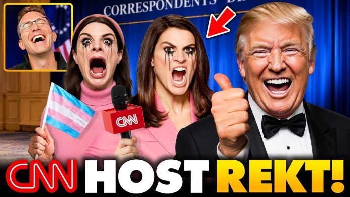 Trump Compares CNN Anchor to Dylan Mulvaney Right to Her FACE | Room of Reporters GASP, CNN Rages…🤬